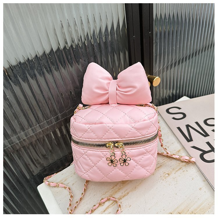 2024 arco bordado bolso mujer sensación padre-hijo hombro mochila de moda mini bolso de cadena universal