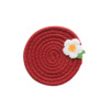 Japanese -style insulation pad INS Xiaohua coat pad cotton wire woven cotton rope bowl pad Korean simplicity thermal insulation pad