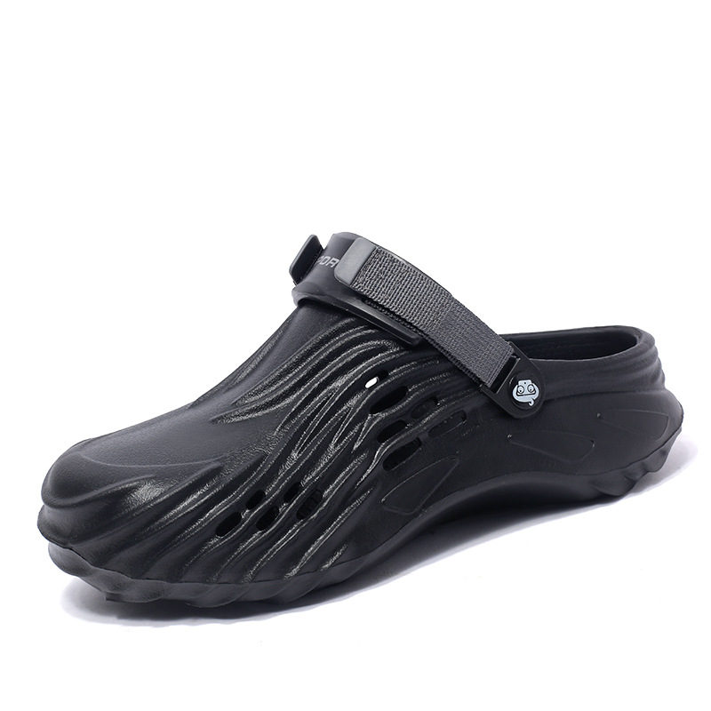 Zapatos de agujero de mierda de verano para hombres, zapatillas deportivas antideslizantes impermeables, zapatillas de cabeza suave para hombres y mujeres.