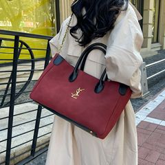 2025新款百搭休闲质感单肩包大容量时尚托特包简约牛津布女包手提