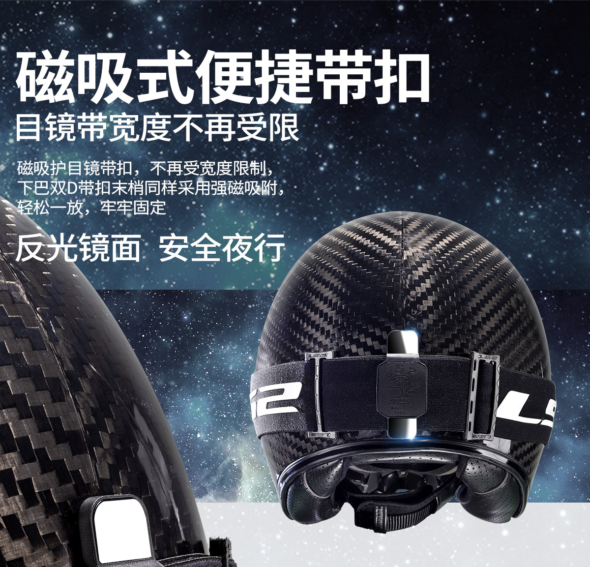 Harley Retro Motorcycle Helmet 6K Carbon Fiber Half Helmet