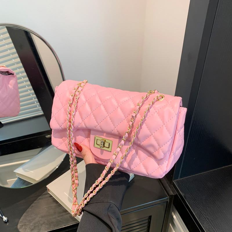 Lige moda coreana cadena de bloqueo bolso de brazo para mujeres 2024 primavera nuevo estilo versátil bolso de mochila pequeña