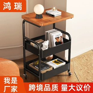 Cart, multilayer storage system for bed
