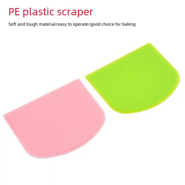 Pe Plastic Dough Scraper Noodle Cutter Rice Roll Scraper Dough Cutting Baking Scraper Tool
