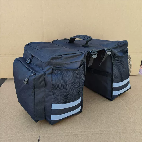 Bicycle Pannier Bag, Large-Capacity Mountain Bike Riding Bag, Rear Seat Bag, Frame Bag, Equipment Rain-Proof Rear Rack Bag