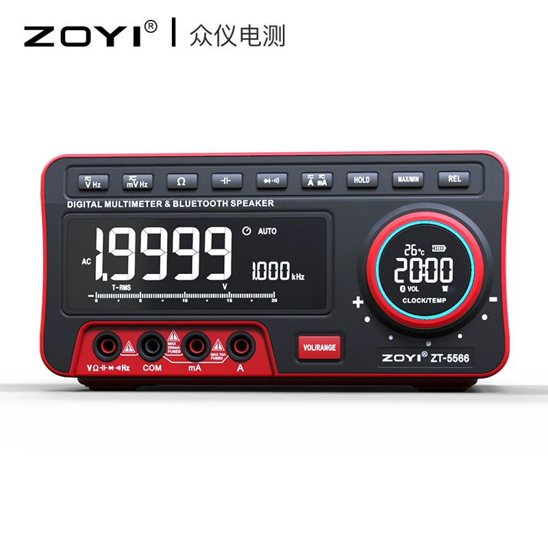 Zhongyi ZT-5566 полностью автоматический Bluetooth аудио цифровой настольный мультиметр 4 с половиной HD дисплей с термометром