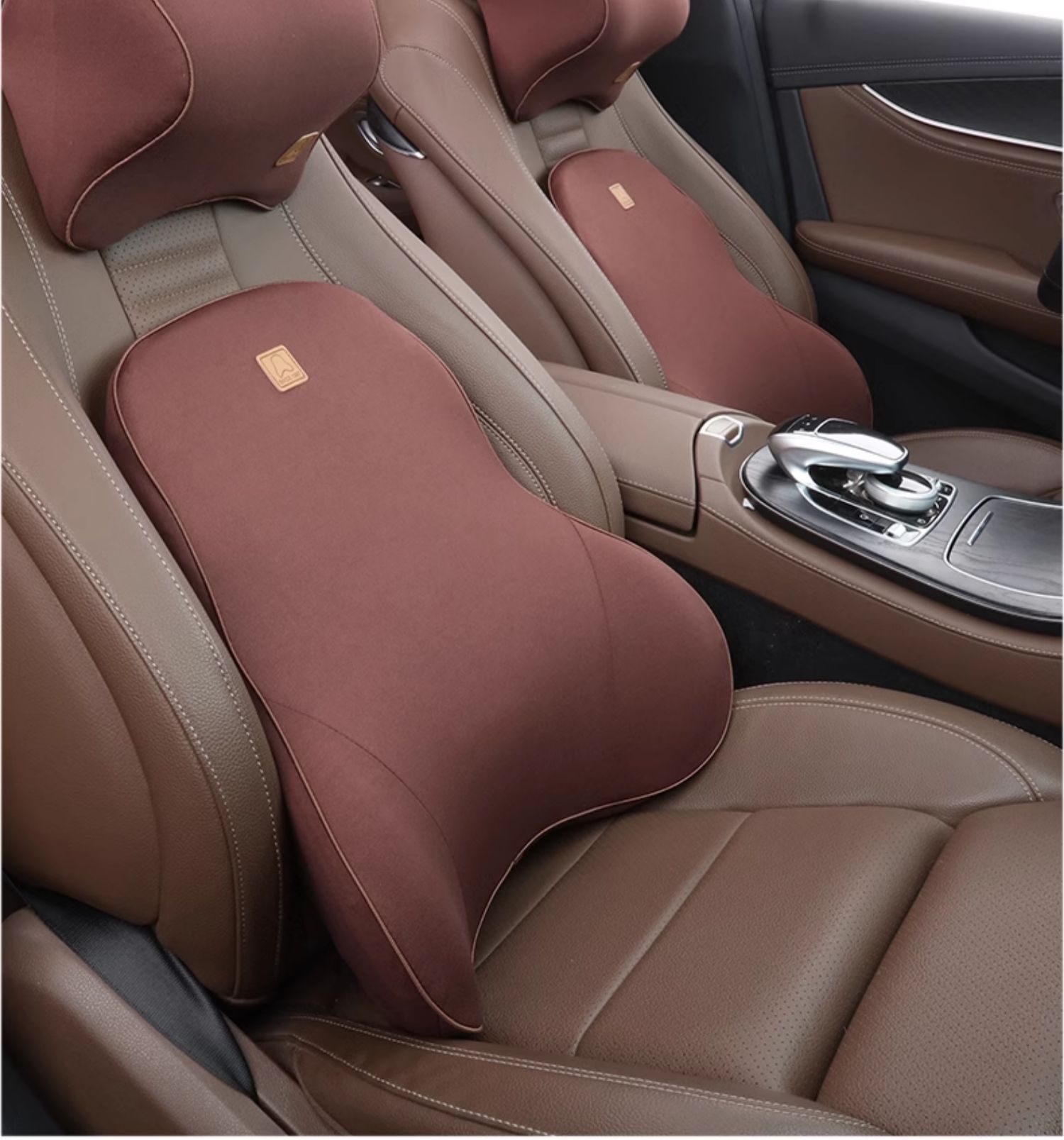 Car Lumbar Pillow Memory Foam Lumbar Cushion Backrest Waist Support Cushion Car Seat Lumbar Support Head Wholesale