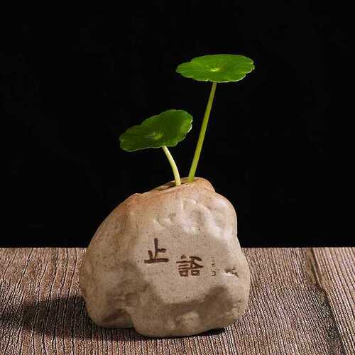 Coarse pottery tea pet, Zen tea ceremony, tea set ornaments, tea table, tea stand, mini architrave rack, small ornaments, flower arrangement device