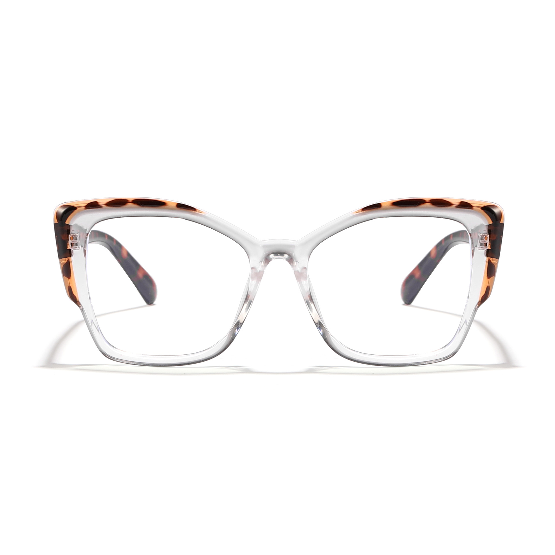 Gafas de estampado de leopardo retro marco ligero marco grande gafas de luz anti-azul liso nuevo marco de gafas lisas TR90