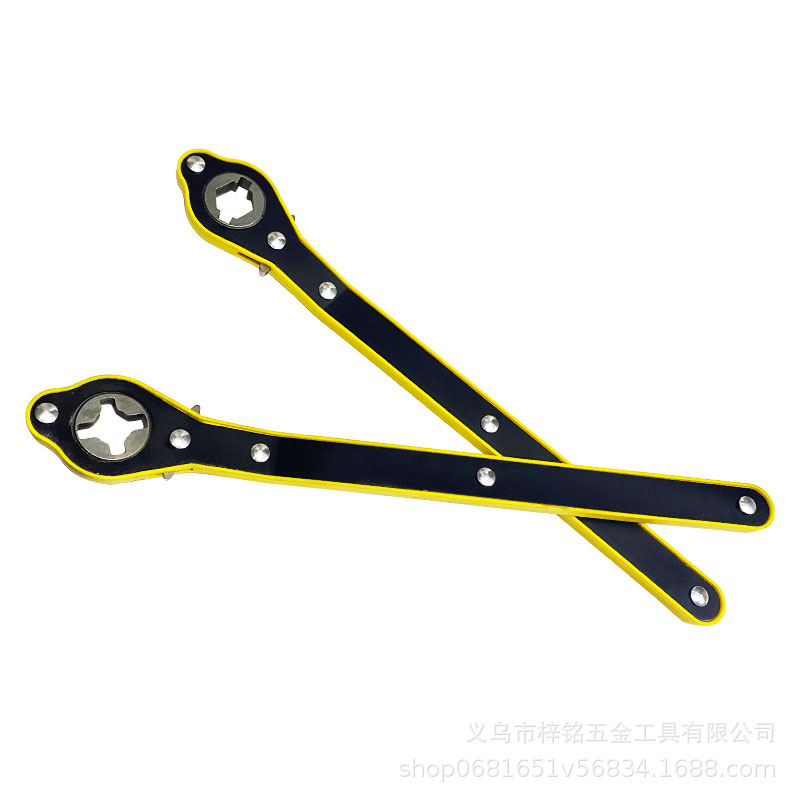 ♔车载千斤顶省力棘轮扳手汽车小车用十字一字扳手卸胎工具