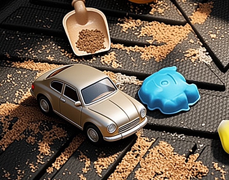 TPE injection-molded floor mats, 0 formaldehyde, one-piece molding, anti-fouling, easy to clean, universal half-cover car floor mats