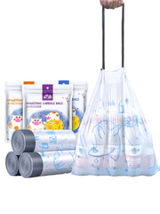 Cat Claw Garbage Bag Drawstring Style Increased Size and Thickness Household Automatic Closure Handheld Plastic Bag Medium Size