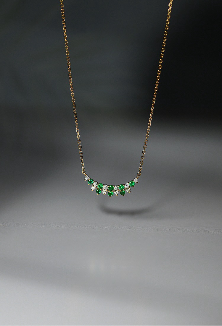 925 Sterling Silver Zircon Cable Chain Inlay Geometric Necklace display picture 4