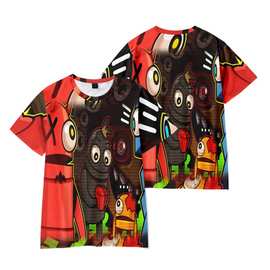 3D新品回收行动 R.E.P.O repo 短袖T恤印花成人童装夏季休闲卡通