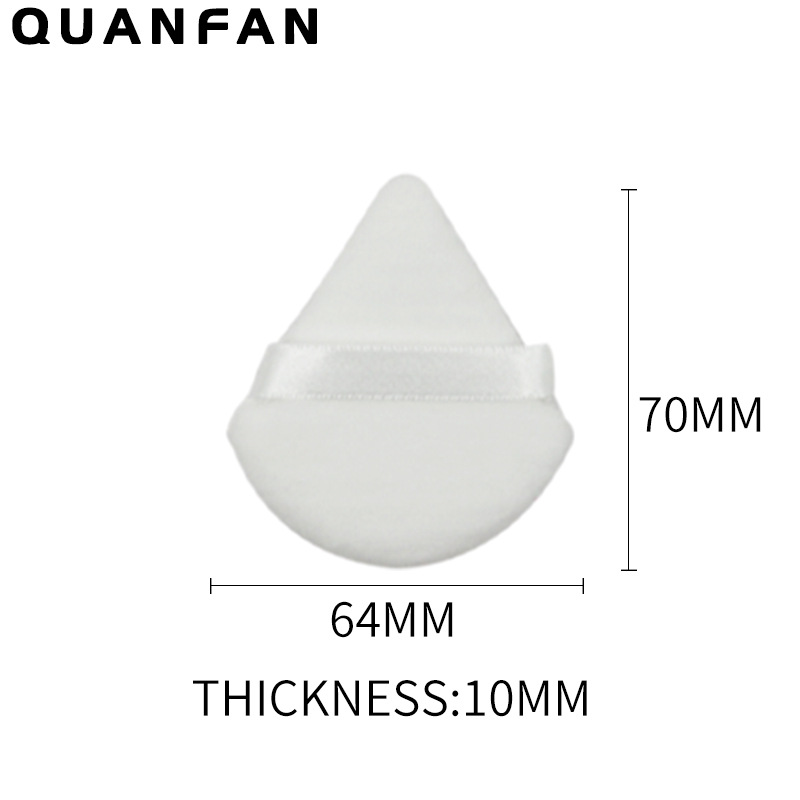 Suministro directo transfronterizo triángulo pequeño cuadrado redondo corazón melocotón polvo seco miel en polvo maquillaje multicolor material de pelo corto súper suave