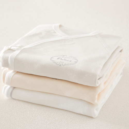 Baby clothes slanted lapels white toddler butterfly clothes cotton spring long baby jumpsuit newborn clothes