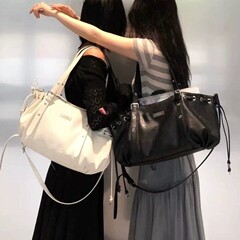 ason韩国小众2025年秋新款单肩斜挎包长肩带大容量托特包女