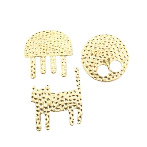 Japanese Minagawa Akira series matte golden lotus root duck pine three-dimensional texture clothing accessories women's Qingdao manufacturer