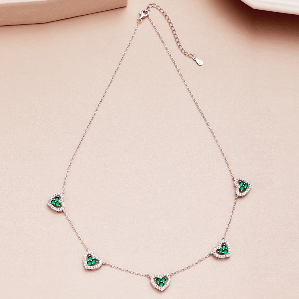 9g Weight 925 Sterling Silver Pendant Material Zircon Inlay Material Necklace Classification 925 sterling silver Chain Material 1 Piece Quantity Casual Occasion 925 Sterling Silver Material Heart Shape Pattern Women's Gender Diamond Design Simple Style Style 1 Piece 925 Sterling Silver Heart Shape Zircon 925 Sterling Silver Necklace 11