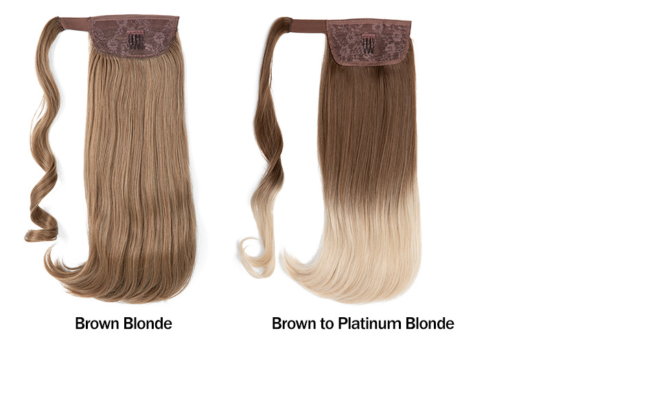 Peluca de seda de alta temperatura transfronteriza con clip, cabello largo, cola de caballo, bobinado femenino, micro rizo natural, fibra química, fabricante de cola de caballo, comercio exterior_voghion.com