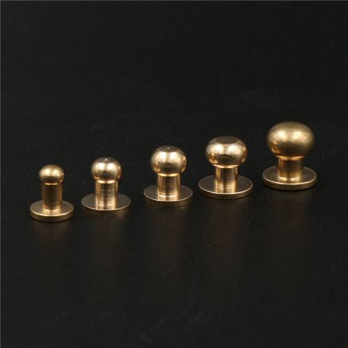 DIY Brass Monk Head Pure Copper Nipple Nails Luggage Leather Accessories Copper Car Parts Manufacturer Wholesale Large Discount