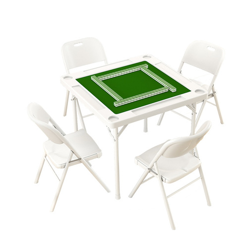 Simple foldable hand-crank mahjong table, convenient home dining table, two-in-one design, sparrow mahjong table, chess and card table, modern minimalist