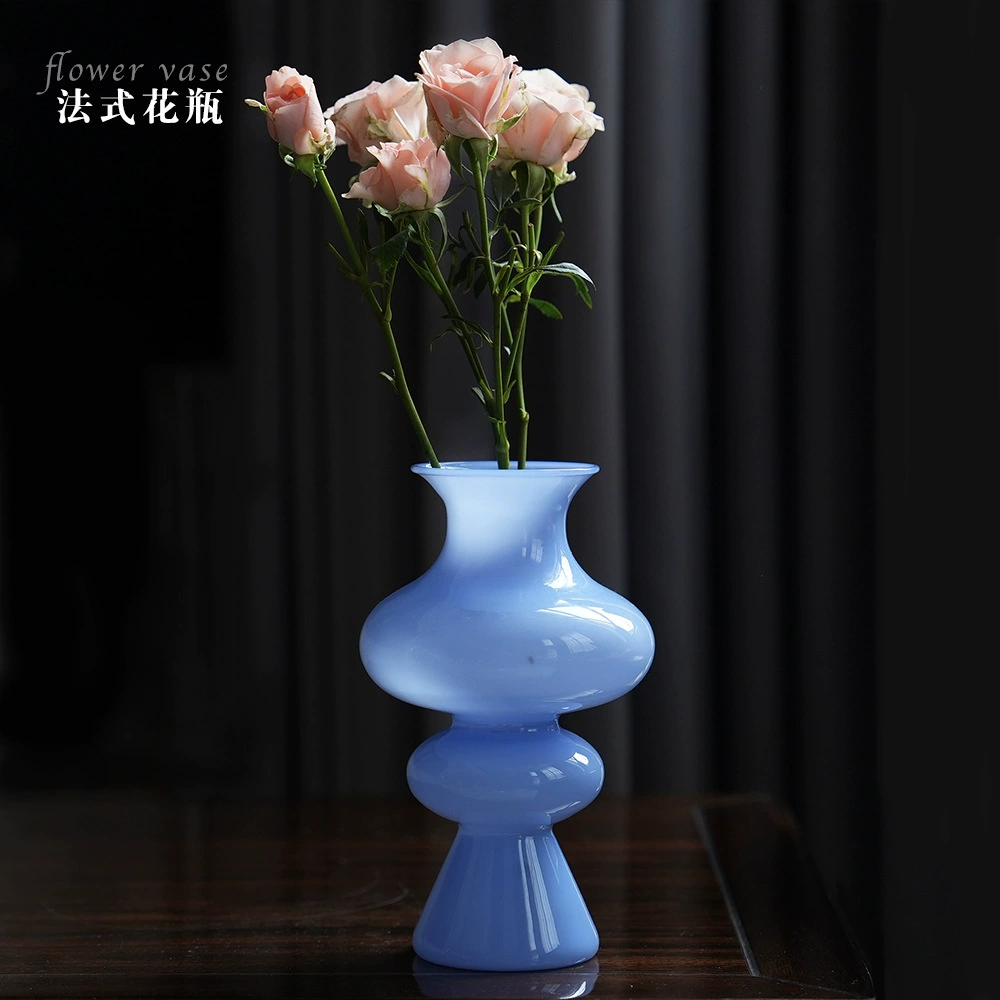 Новая китайская стеклянная ваза среднего и высокого цвета
