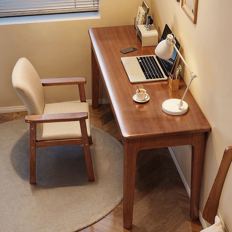 Solid wood desk, simple design, suitable for home use, study desk, bedroom, adult computer desk, ideal for small apartments, with reinforced and thickened construction, student writing desk Solid wood desk, simple design, suitable for home use, study desk, bedroom, adult computer desk, ideal for small apartments, with reinforced and thickened construction, student writing desk