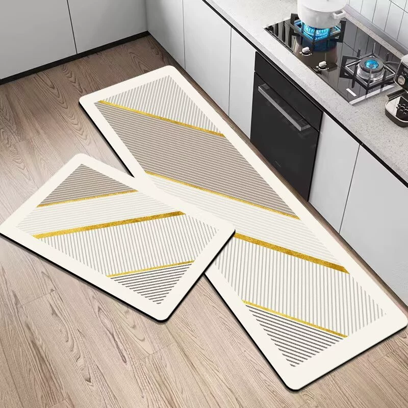 Мягкий напольный коврик из диатомовой грязи, кухонный коврик, водопоглощающий, грязеотталкивающий, противоскользящий коврик для ног, коврик для двери туалета в домашней ванной комнате