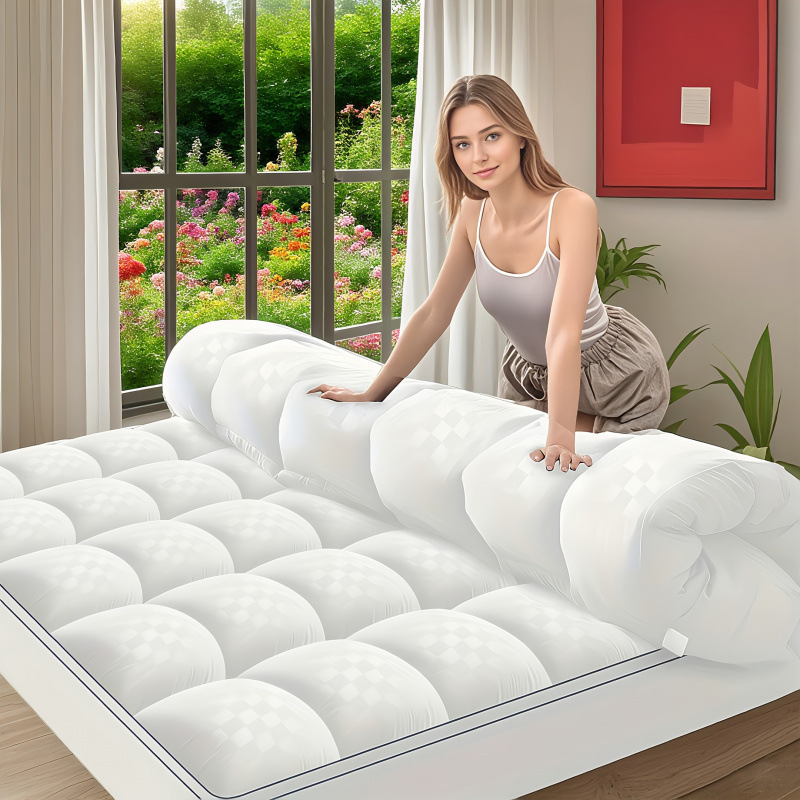 Overseas Warehouse Dropshipping 2025 New Foreign Trade Bedding Thickened Mattress Pad Pillow Top Mattress Cover