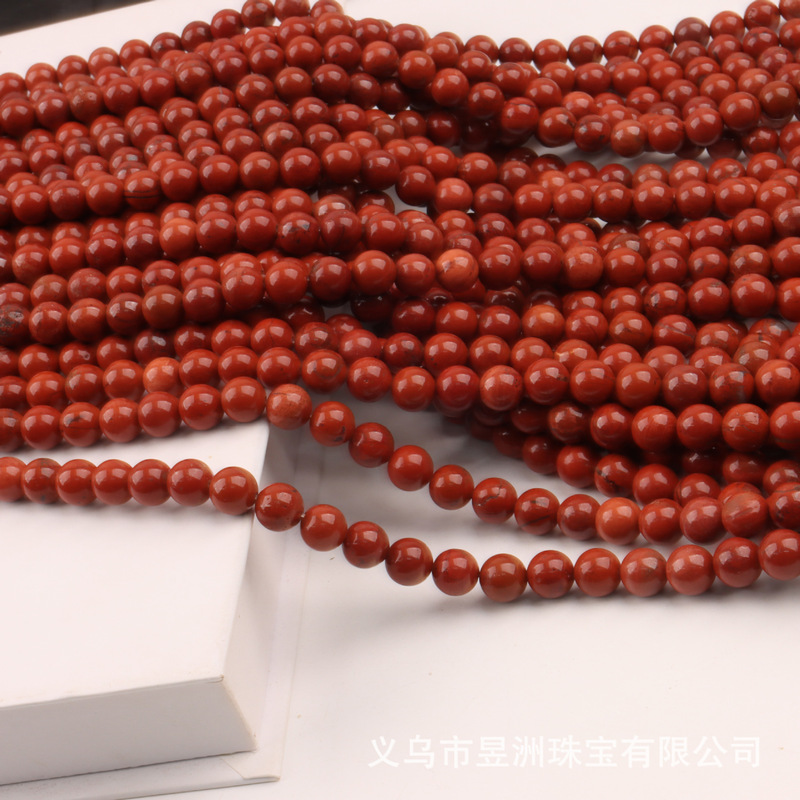 メーカー直販天然赤石散珠ブレスレットネックレス手作りdiy半製品アクセサリー|undefined