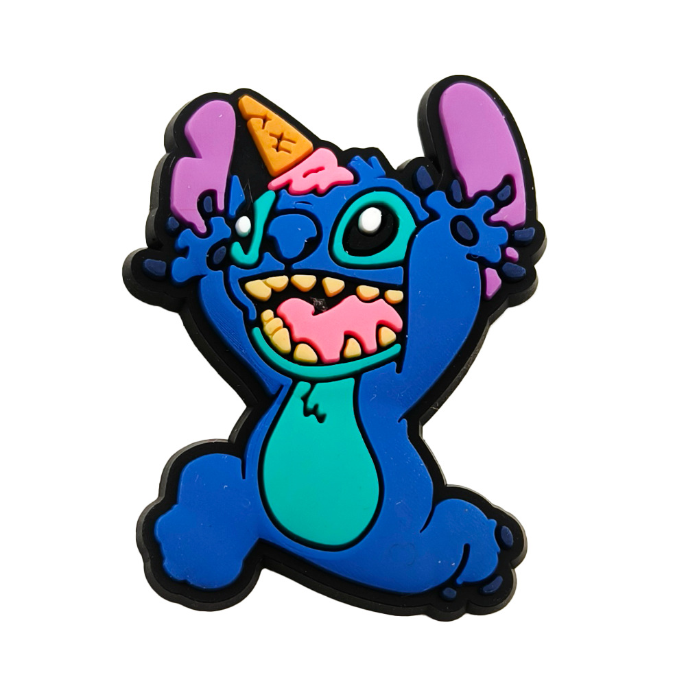 かわいい漫画スティッキシリーズ洞靴花pvcソフトガーデン靴diy装飾ボタン