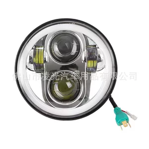 Harley-Benda 250 Headlight 5.75inch Led Angel Eye Modified Headlight Assembly Wrangler Motorcycle Headlight