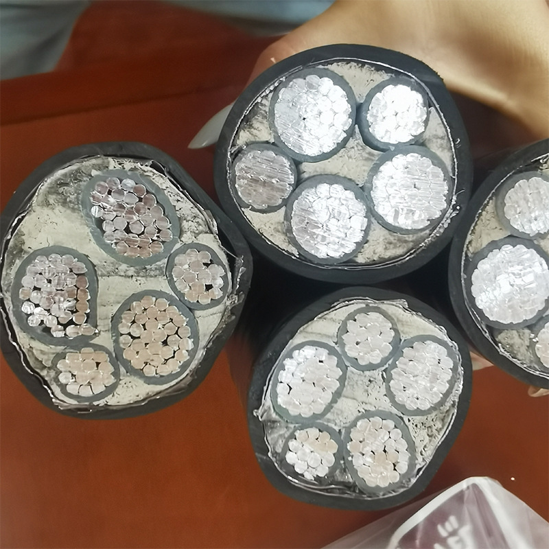 国标铝芯电缆线YJLV22 4芯电线三相四线河北电缆电力电缆铝芯线
