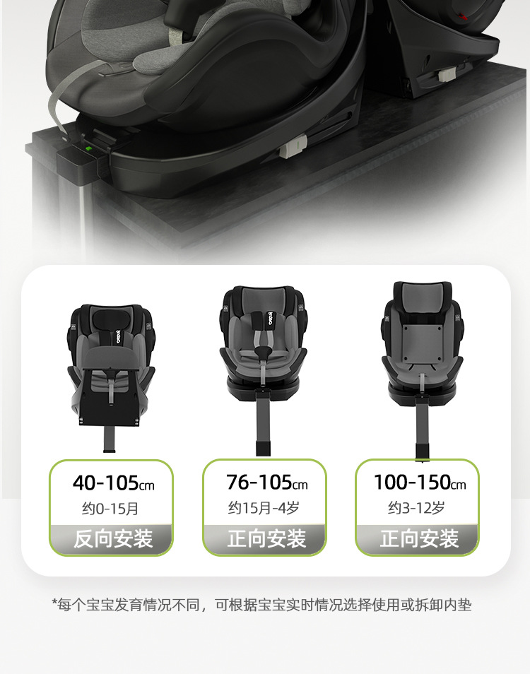 Ren Dao Xingtu Kids Safety Seat Newborn Sitting and Lying 0-12 Years Old Baby Baby Car Seat Car Use