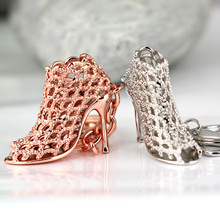 時尚創意 鏤空高跟鞋女鞋模型鑰匙扣 鑰匙鏈鑰匙環 禮品禮物