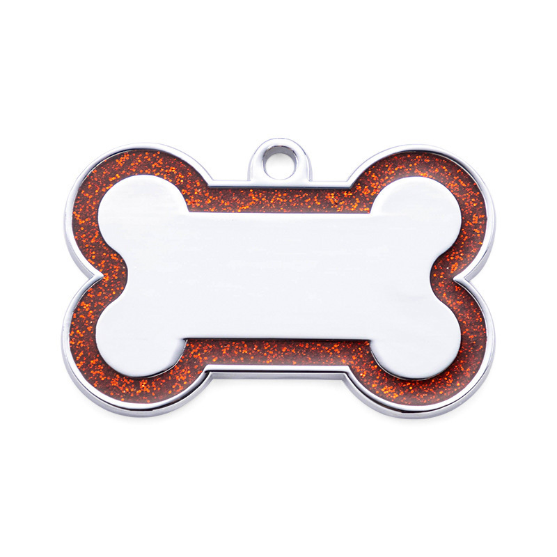 Hueso de acero para mascotas para perros tarjeta de identificación de hueso para perros tarjeta de metal para perros tarjeta de colgar accesorios