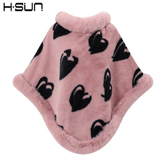 Capa tipo chal de otoño e invierno 2026, nueva bufanda de piel sintética de conejo, abrigo de punto para mujer, prenda exterior holgada y versátil. image 89