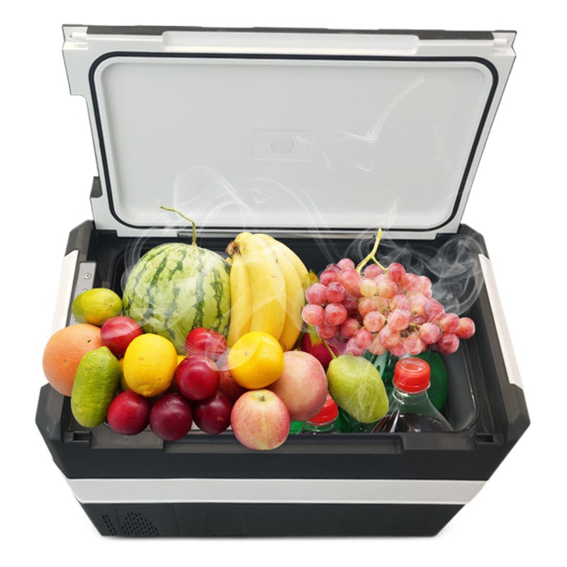 Nuevo 35L/45L acampar al aire libre de gran capacidad pequeño refrigerador del coche hogar de doble uso portátil compresor refrigerador