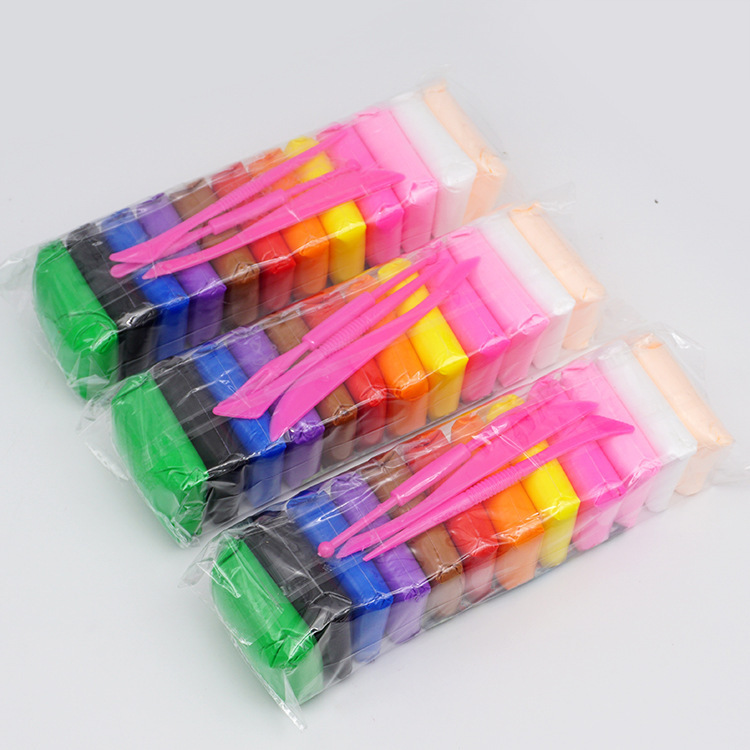 36 colors of clay, 12 colors of clay crystal mud, children's diy handmade space mud color mud set plasticine