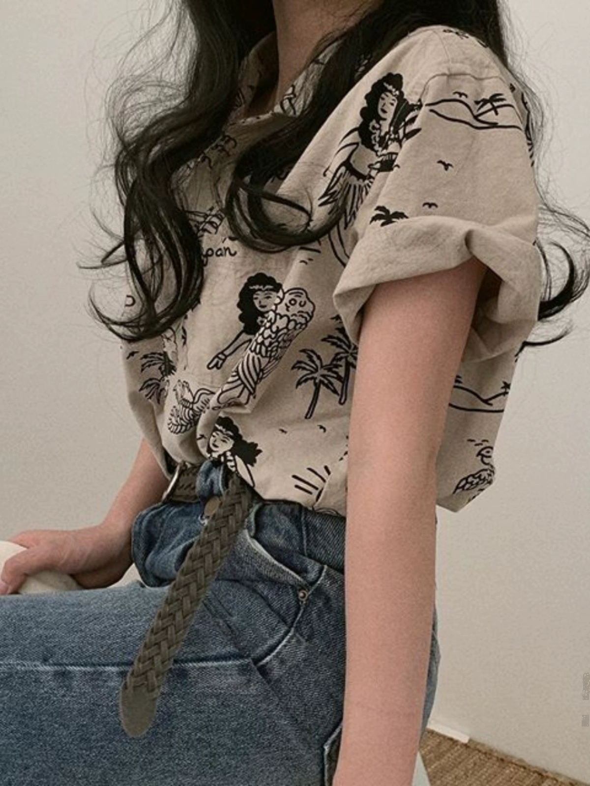 Новые летние шикарные топы в стиле ретро в гонконгском стиле, французские рубашки с короткими рукавами, женские дизайнерские нишевые шикарные рубашки