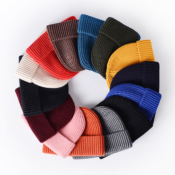 Trend fashionable keep warm woolen knitted hat for men and women…