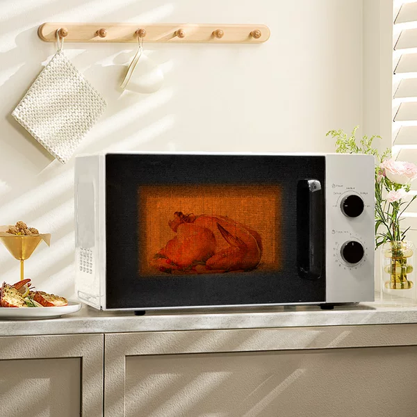 Cross-border English 20-liter large-capacity microwave oven, multi-functional, with a rotating turntable for easy viewing and heating, wholesale for export