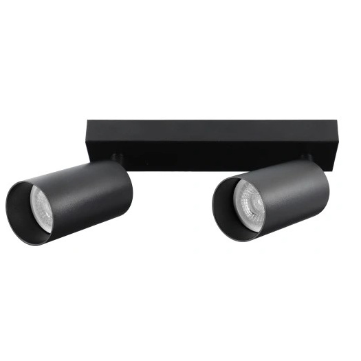 Los focos led de techo de dos extremos, tres cabezas y cuatro cabezas pueden reemplazar la fuente de luz para ajustar el ángulo de la lámpara de pista GU10 de la tienda de ropa