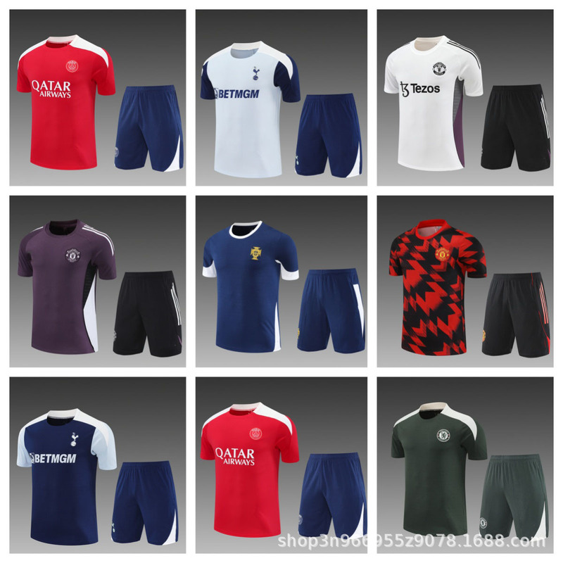2526 Portugal, Atletico Madrid, Miami, Marseille, Manchester City, Manchester United, Napoli Short-Sleeved Suit T90 Football 2526 Portugal, Atletico Madrid, Miami, Marseille, Manchester City, Manchester United, Napoli Short-Sleeved Suit T90 Football