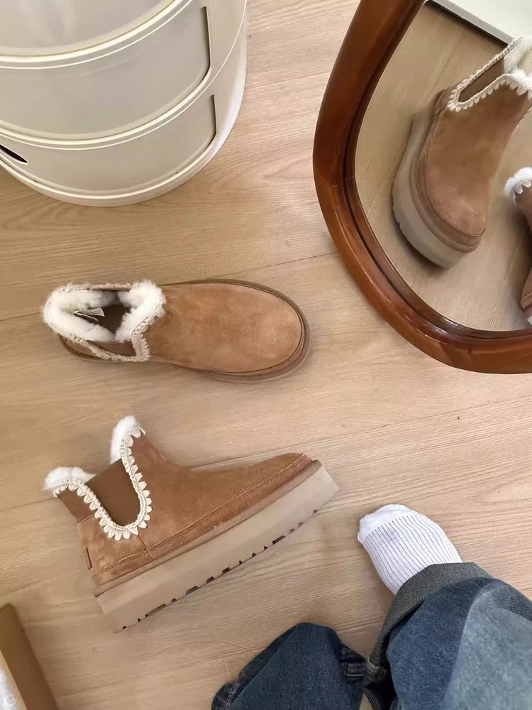 Stivali invernali da donna tutto in uno Stivali da neve Pan di Spagna Suole spesse Maggiore traspirabilità Scarpe casual_voghion.com