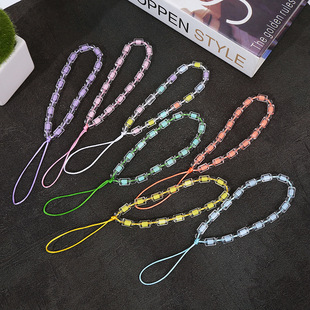 Mobile Phone Chain Bead Chain Mobile Phone Lanyard Pendant Pendant Jewelry Wrist Rope Short Rope Beaded Simple Universal Dropshipping