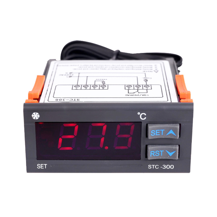 冷水机冷库温度控制器STC-300单制冷压缩机延时报警温控器