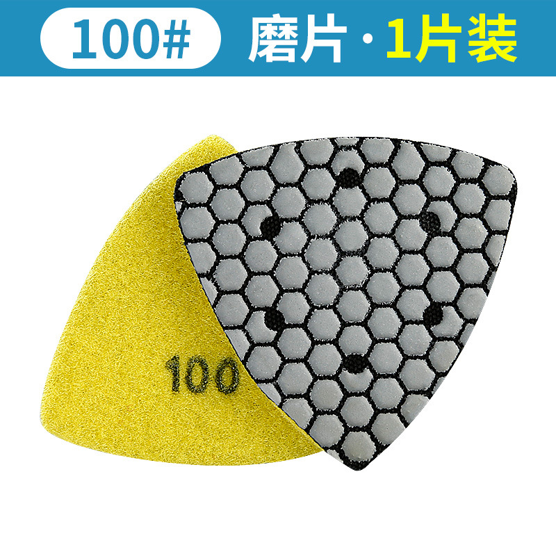 Tabletas triangulares de molienda en seco Piletas de pulido en seco de piedra de mármol Piedra de cuarzo Pulido de granito Pulido de molienda universal