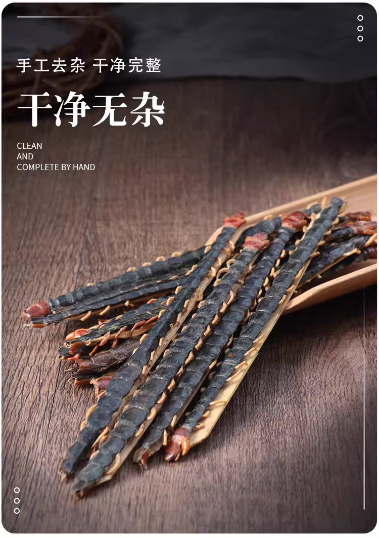 Dried Centipede Herb Scolopendra Sun Dried Hubei Red Head 17-18 cm Traditional Chinese Medicine quality and texture